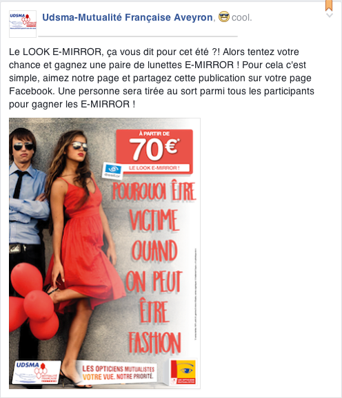 Les Opticiens Mutualistes - Jeu Facebook - E-MIRROR